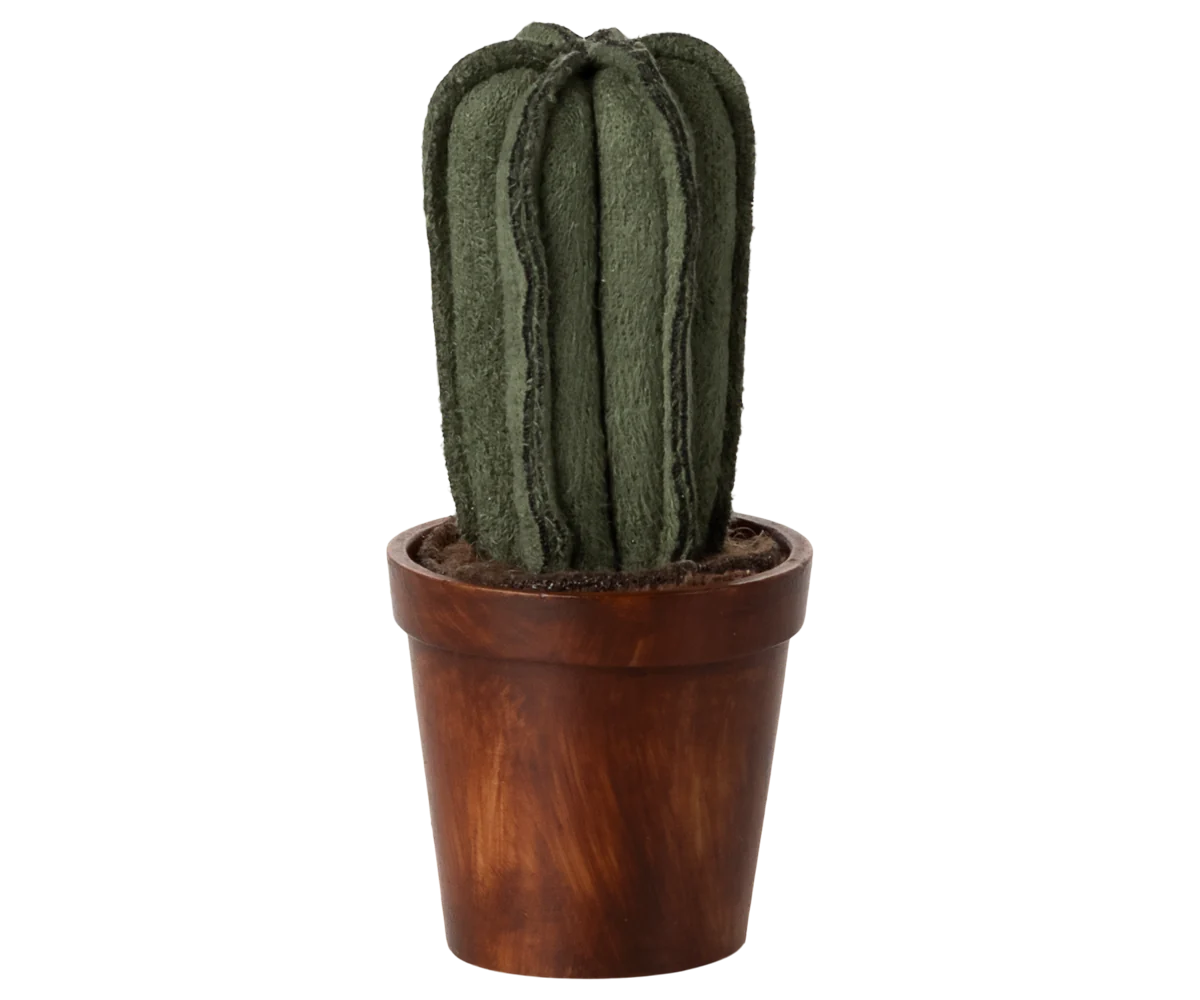 Flower pot with cactus, Miniature