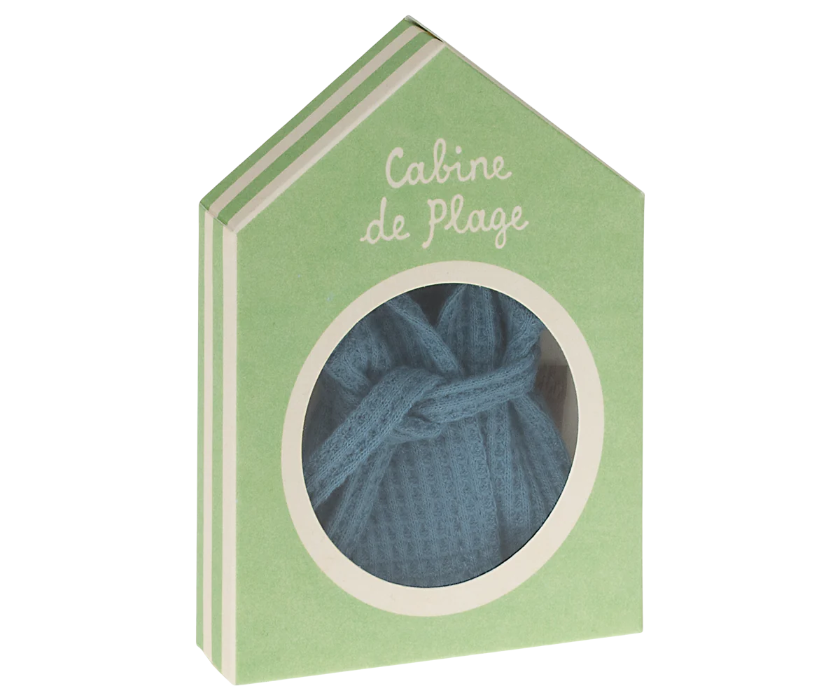 BATHROBE - DUSTY BLUE