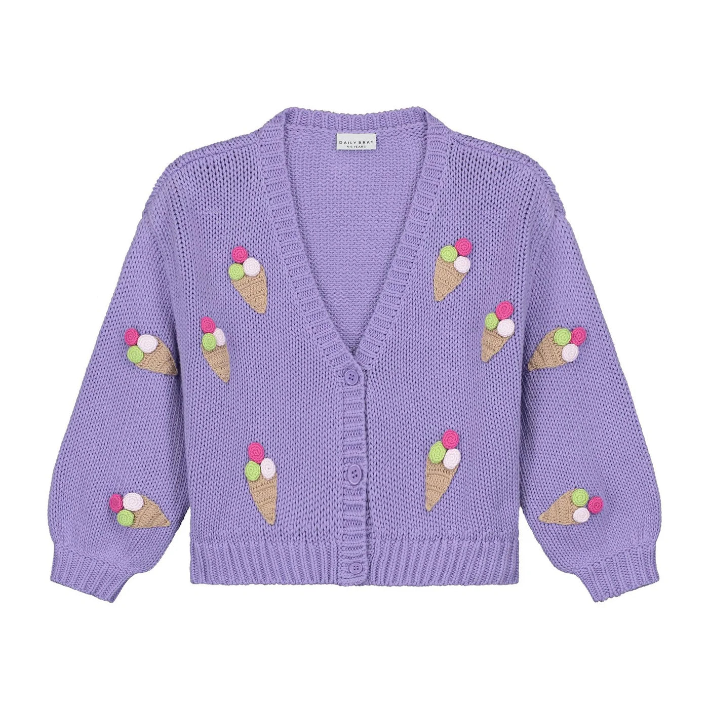 ICE CREAM KNITTED VEST LILAC