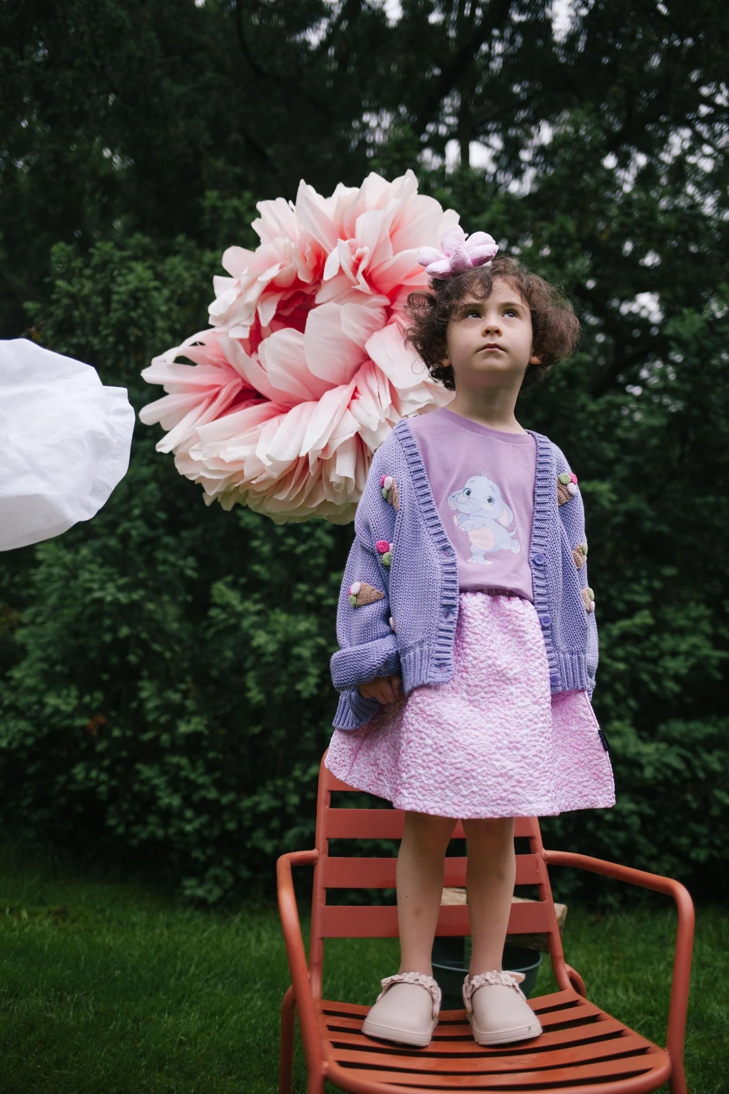 ICE CREAM KNITTED VEST LILAC