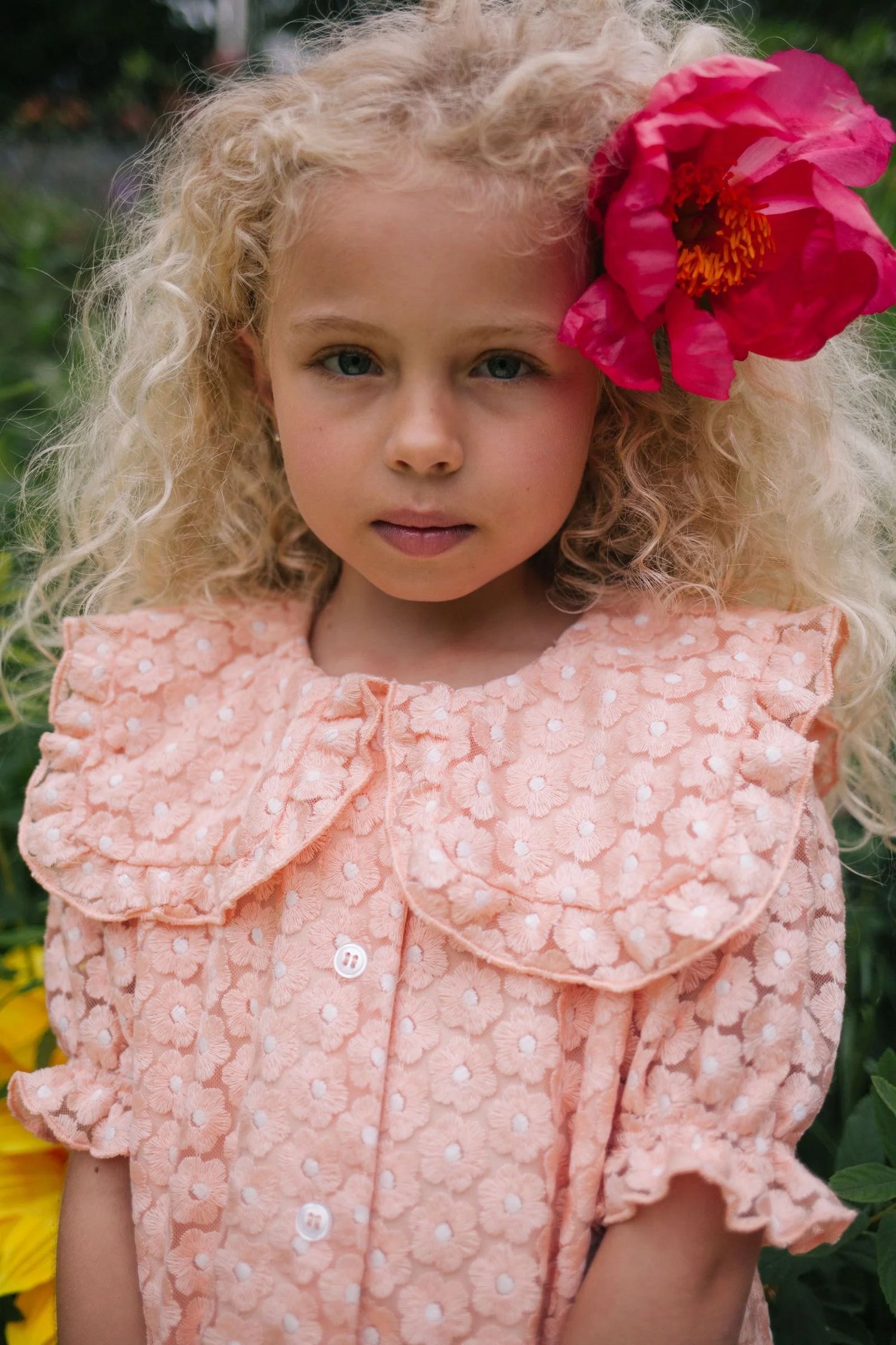 FLOWERLY SHIRT PALE PINK