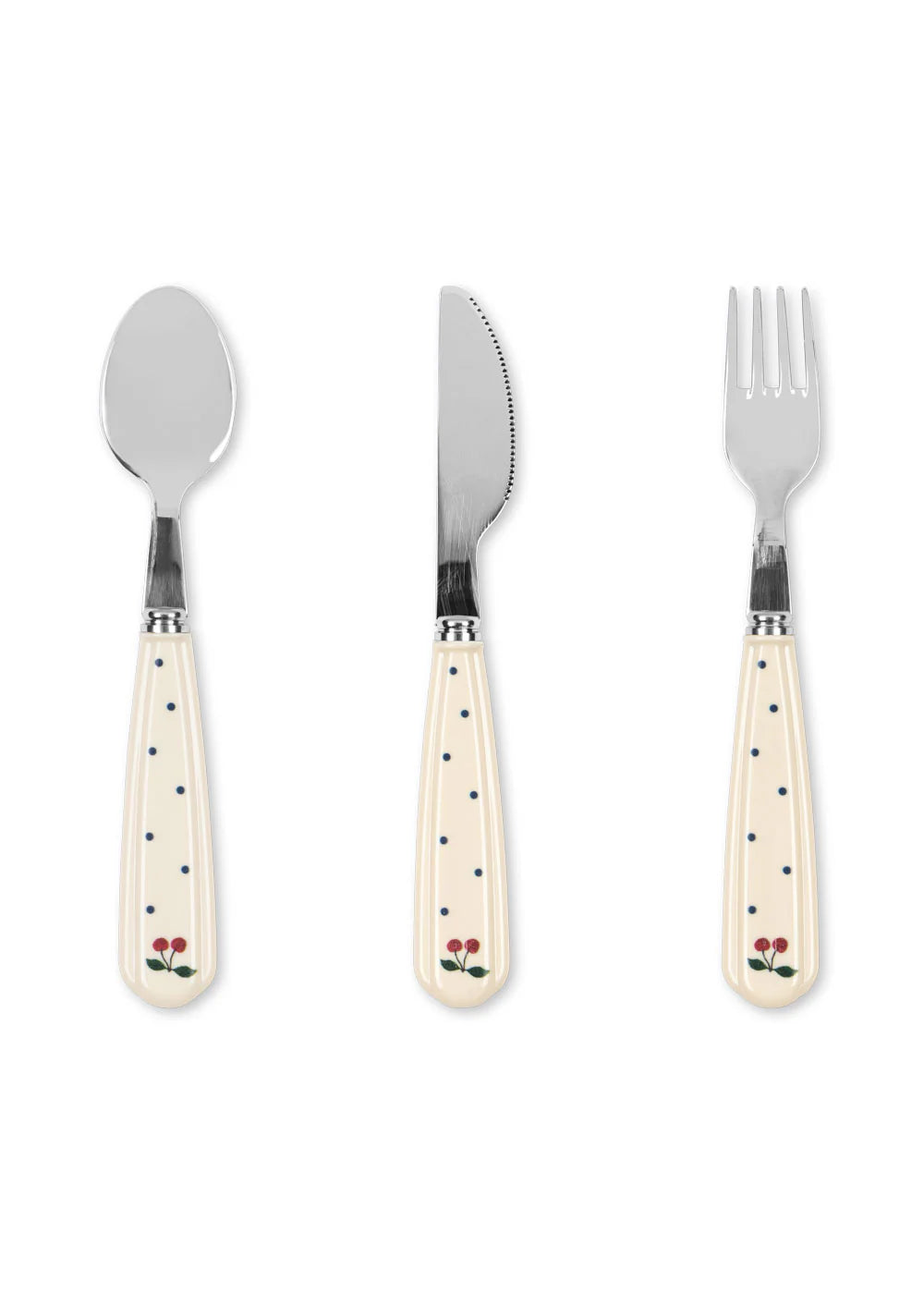 CUTLERY SET - NAVY DOT