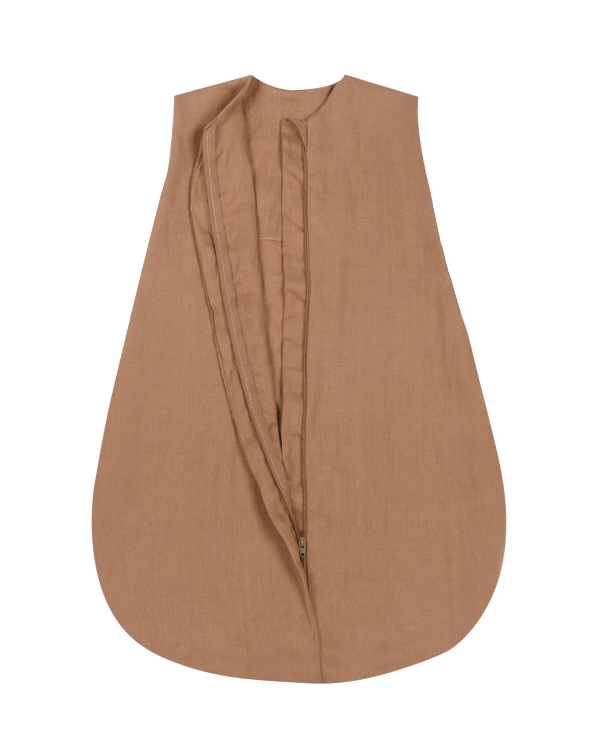 LIGHT BABY SLEEPING BAG L1N0 IN FRENCH LINEN - NOISETTE