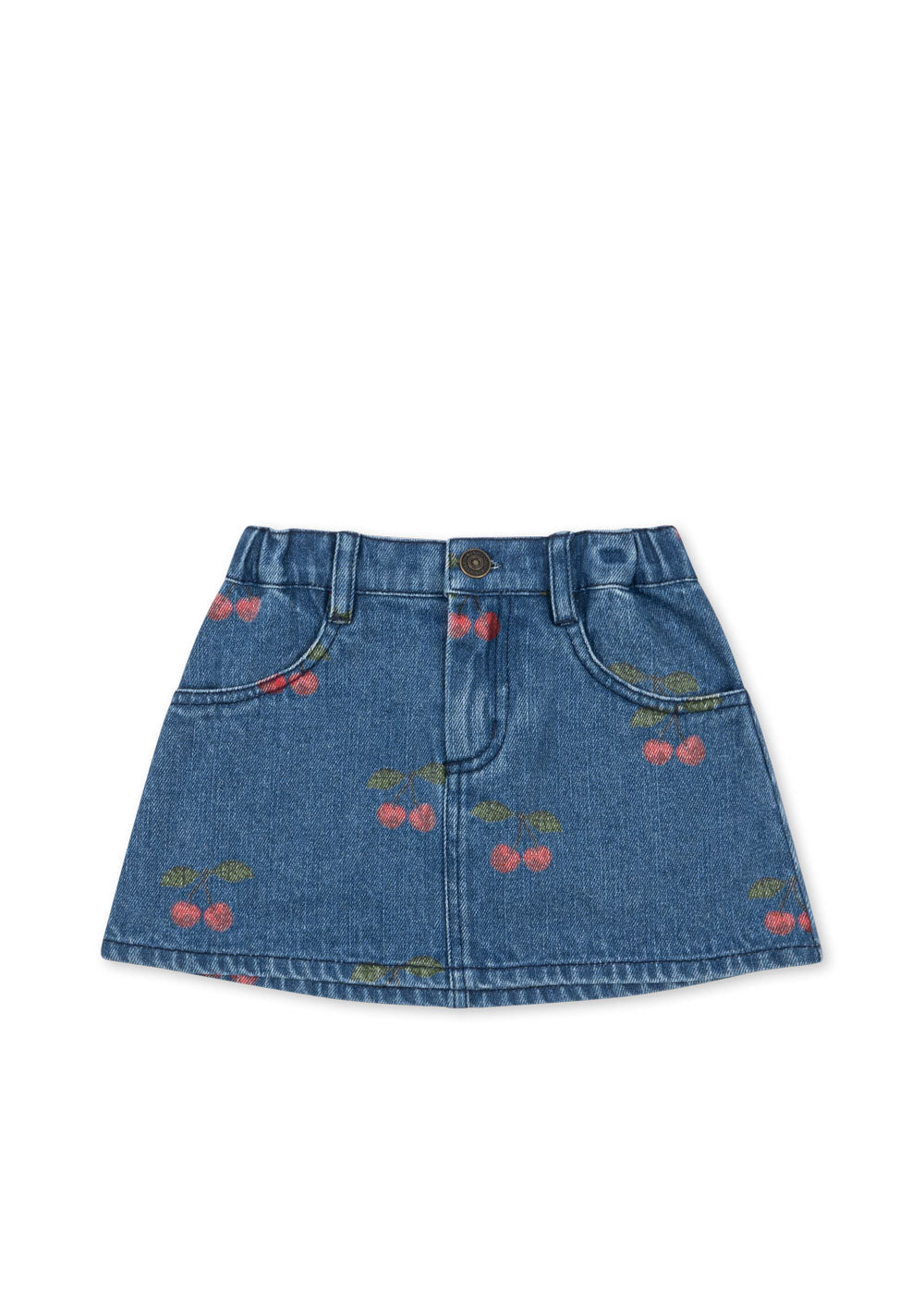 MAGOT PRINTED SKIRT - MA GRANDE CERISE DENIM