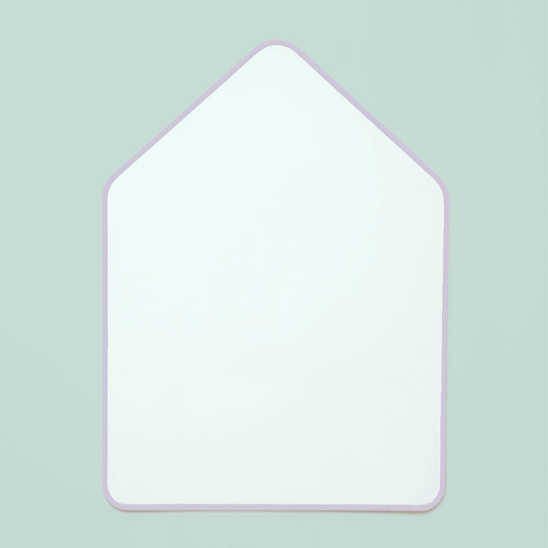 MAGNETIC WHITEBOARD HOUSE 42 X58 CM - LILAC