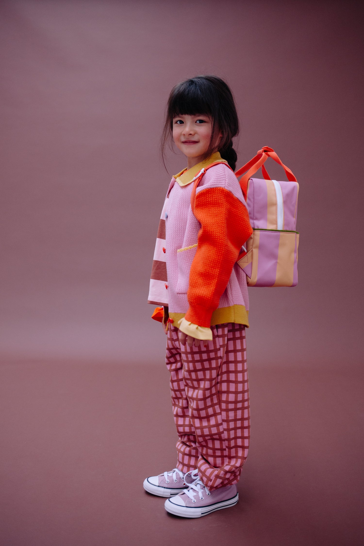 BACKPACK SMALL - STRIPES | ROSEBAY + APPLE GRUB