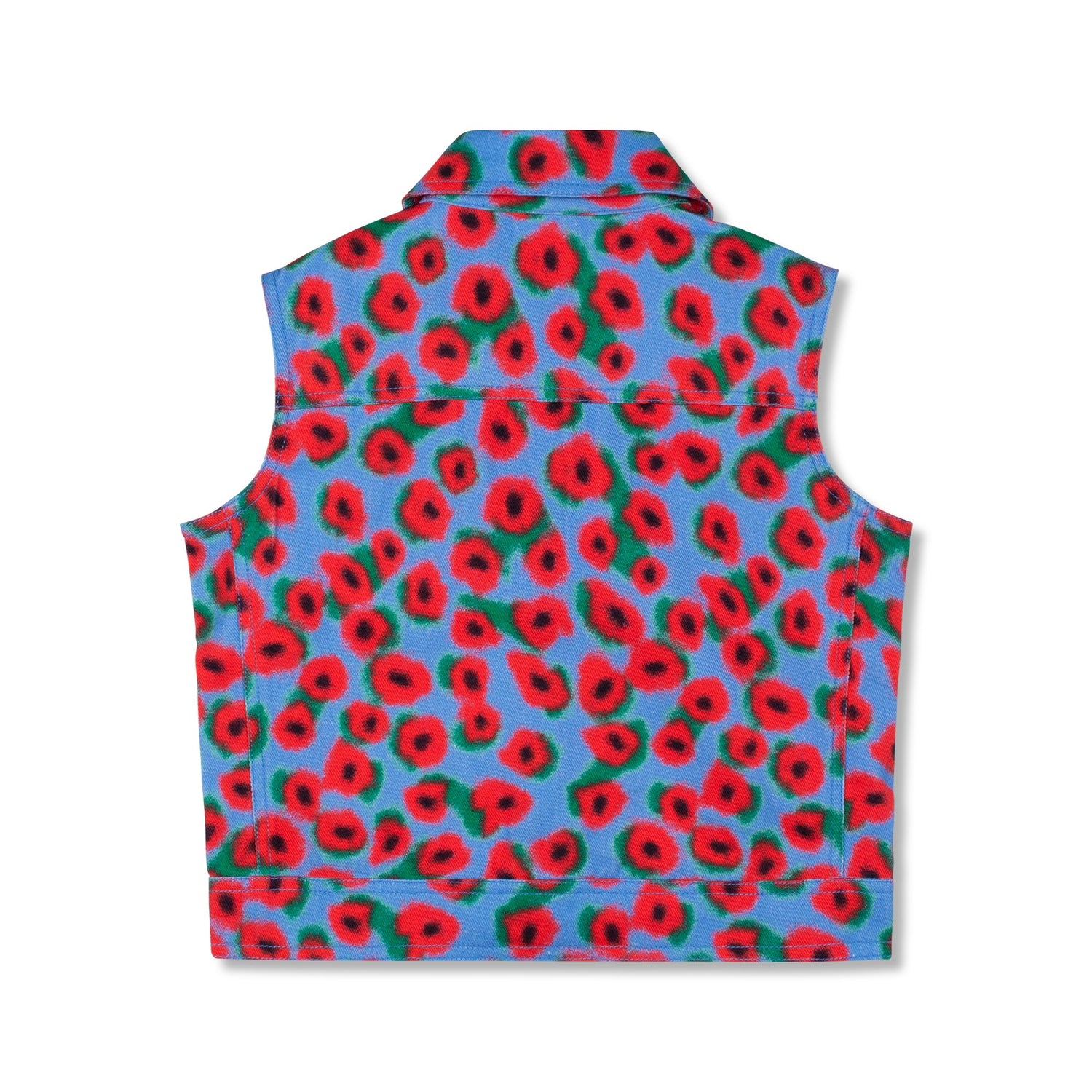 BACIA DENIM GILLET - FLORAL