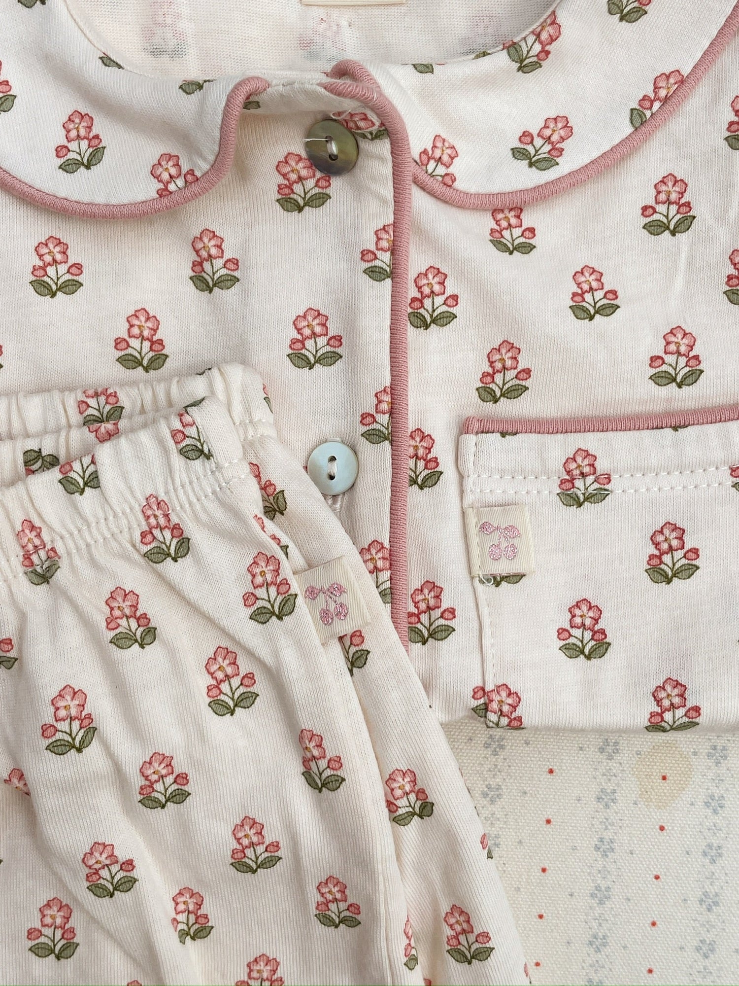 PIO SHORT SLEEVE SET - CARTA FIORI