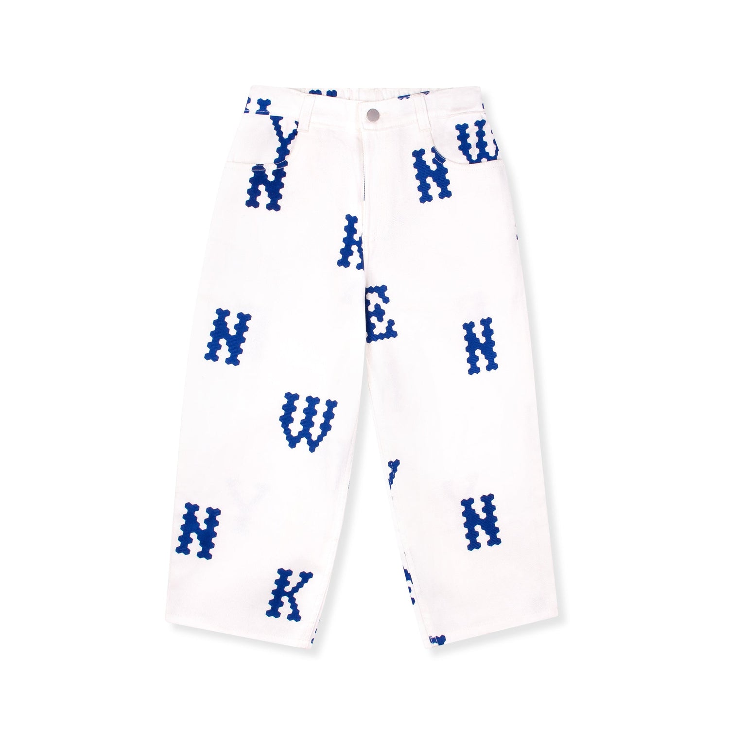 HONEYCOMB JEAN - ECRU / ARTISTS BLUE
