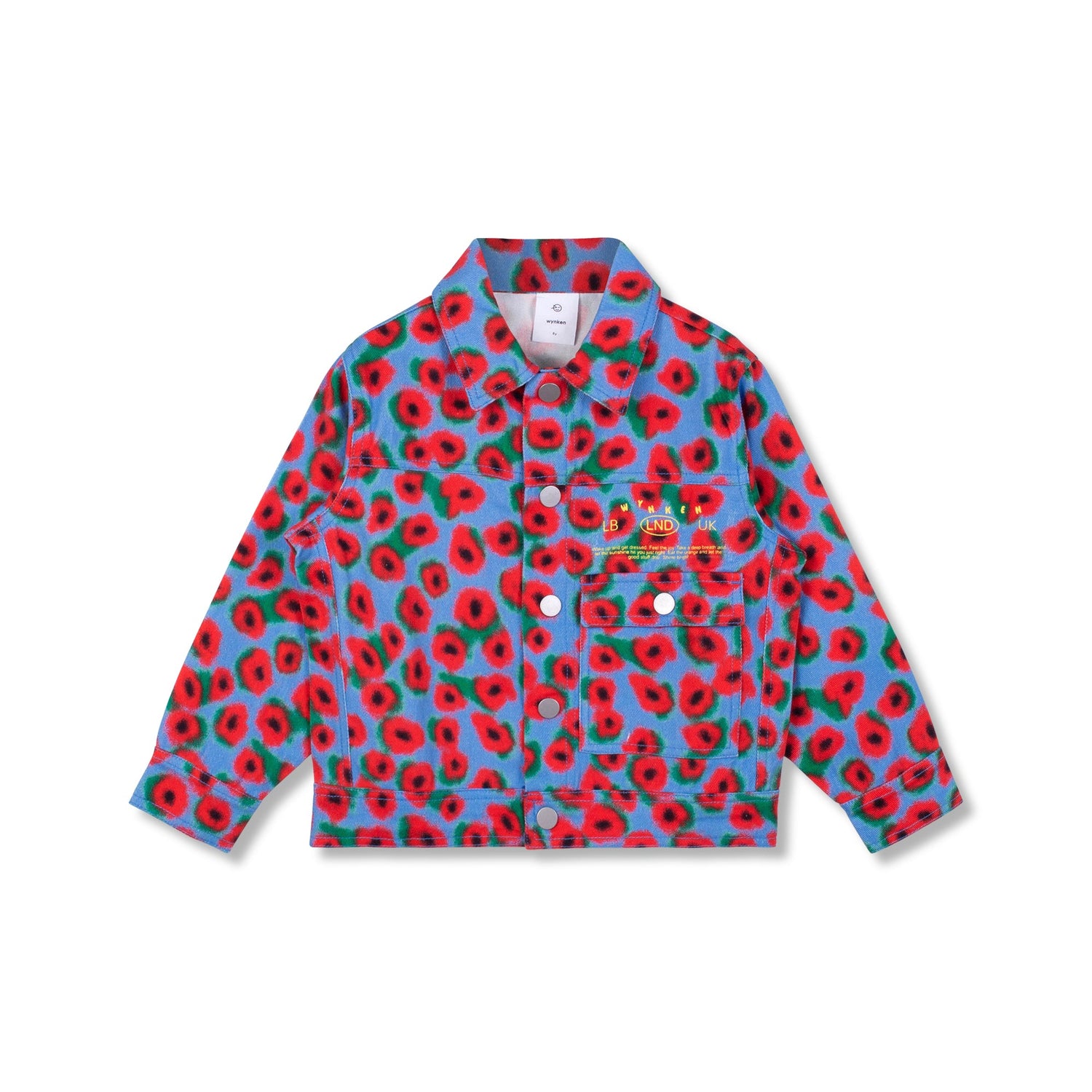 BACIA DENIM JACKET - FLORAL