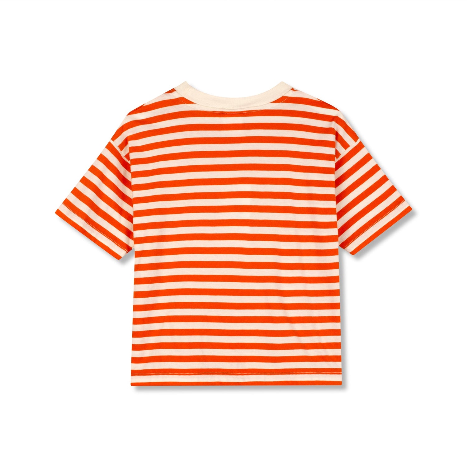 STRIPE CAP TEE - SUNGLOW / ECRU