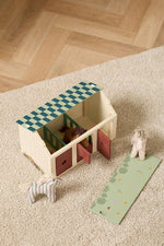Stable with horses