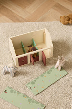 Stable with horses