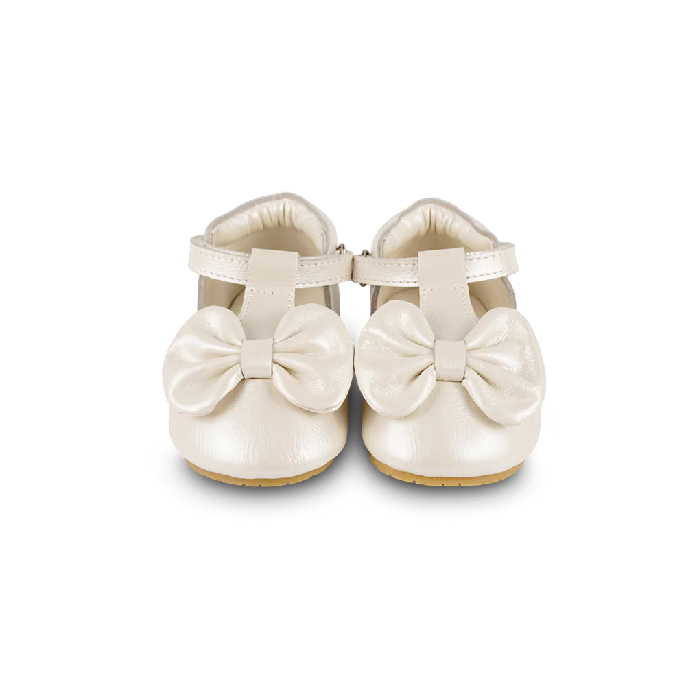 MEAU BATELIAI – OFF WHITE METALLIC LEATHER