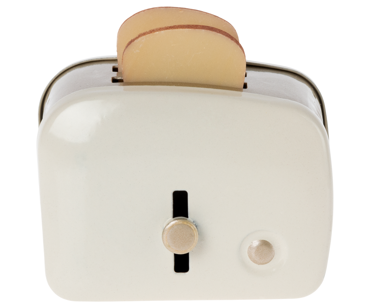 Toaster With Bread, Miniature - Off White – Maileg, view 3