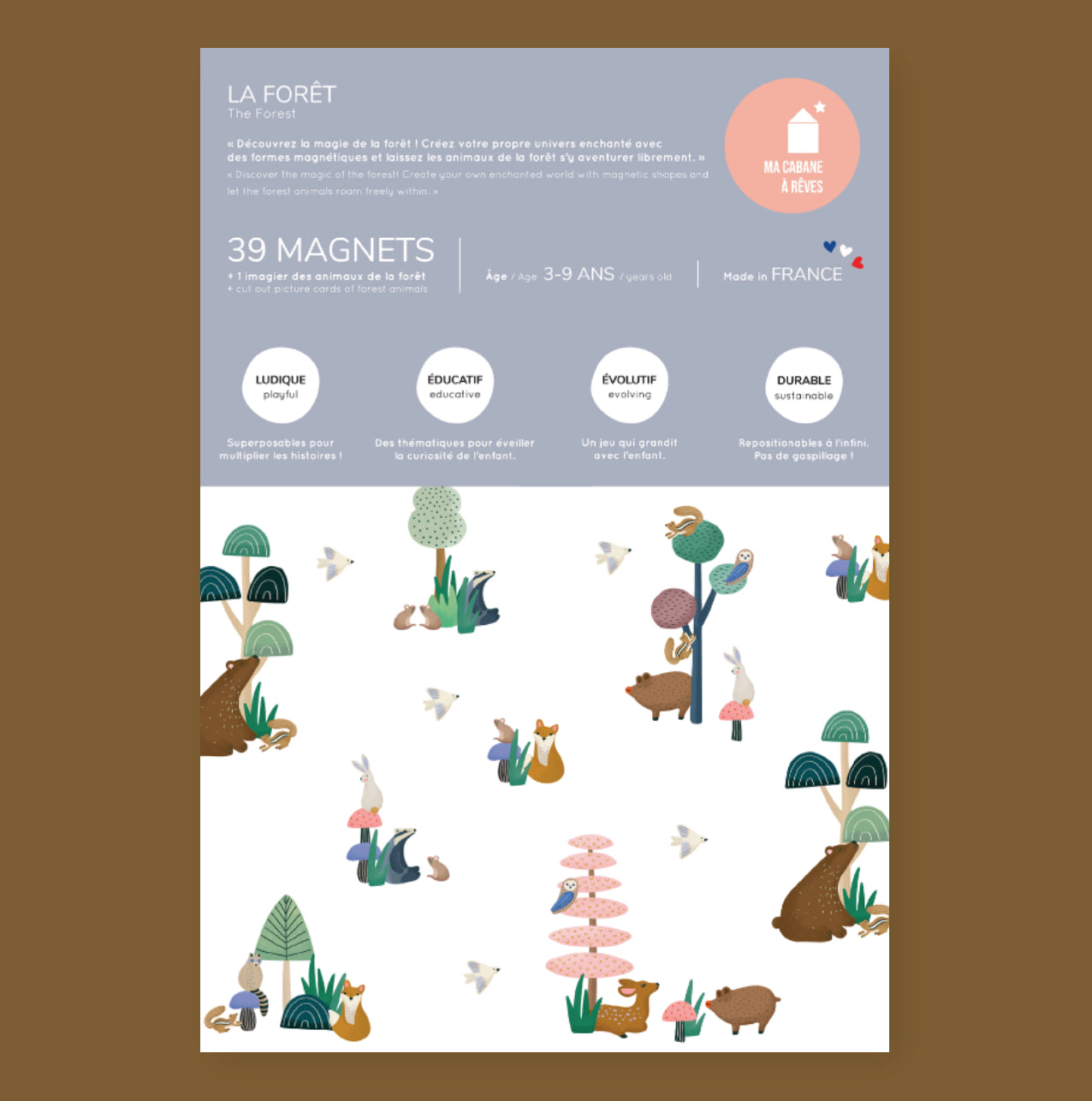 MAGNETIC GAME - FOREST ANIMALS