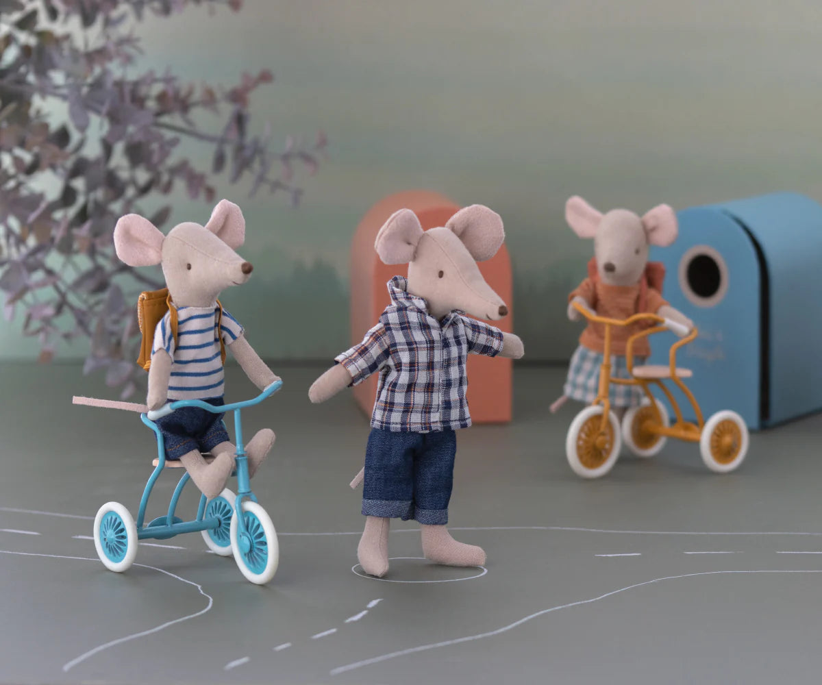 TRICYCLE MOUSE, BIG BROTHER WITH BAG