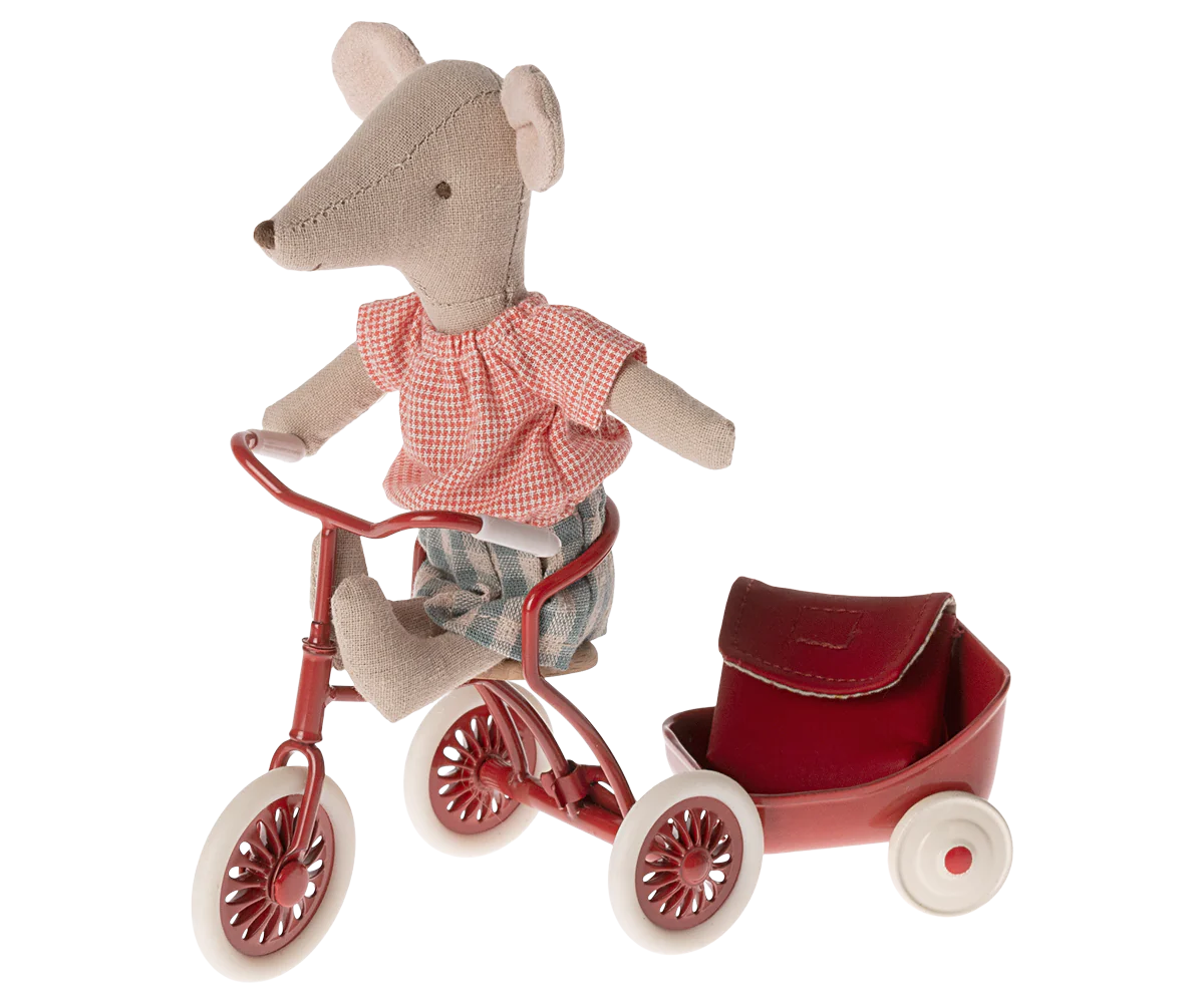 TRICYCLE MOUSE, BIG SISTER - RED