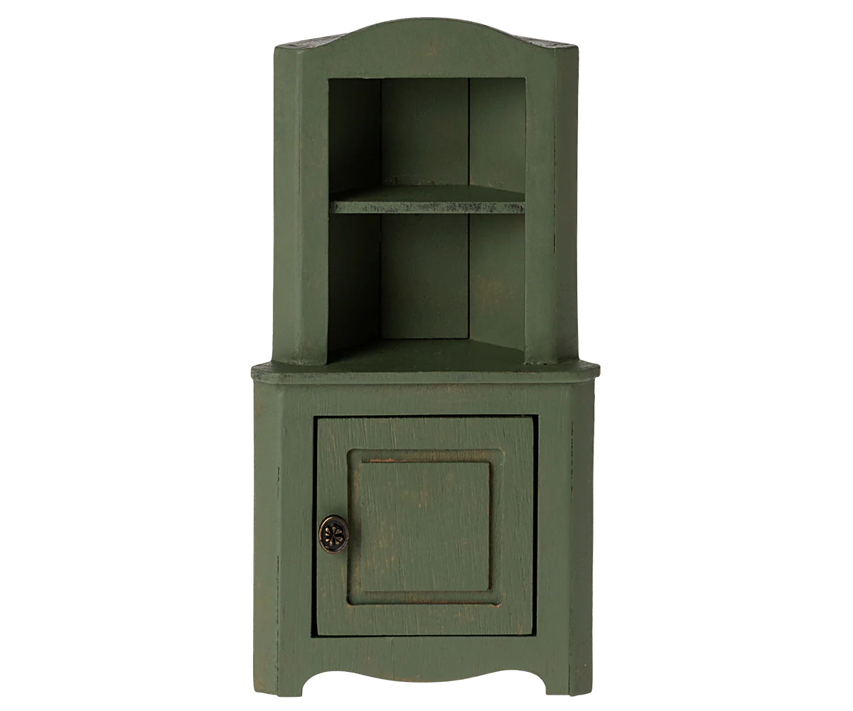 CORNER CABINET, MOUSE - DARK GREEN