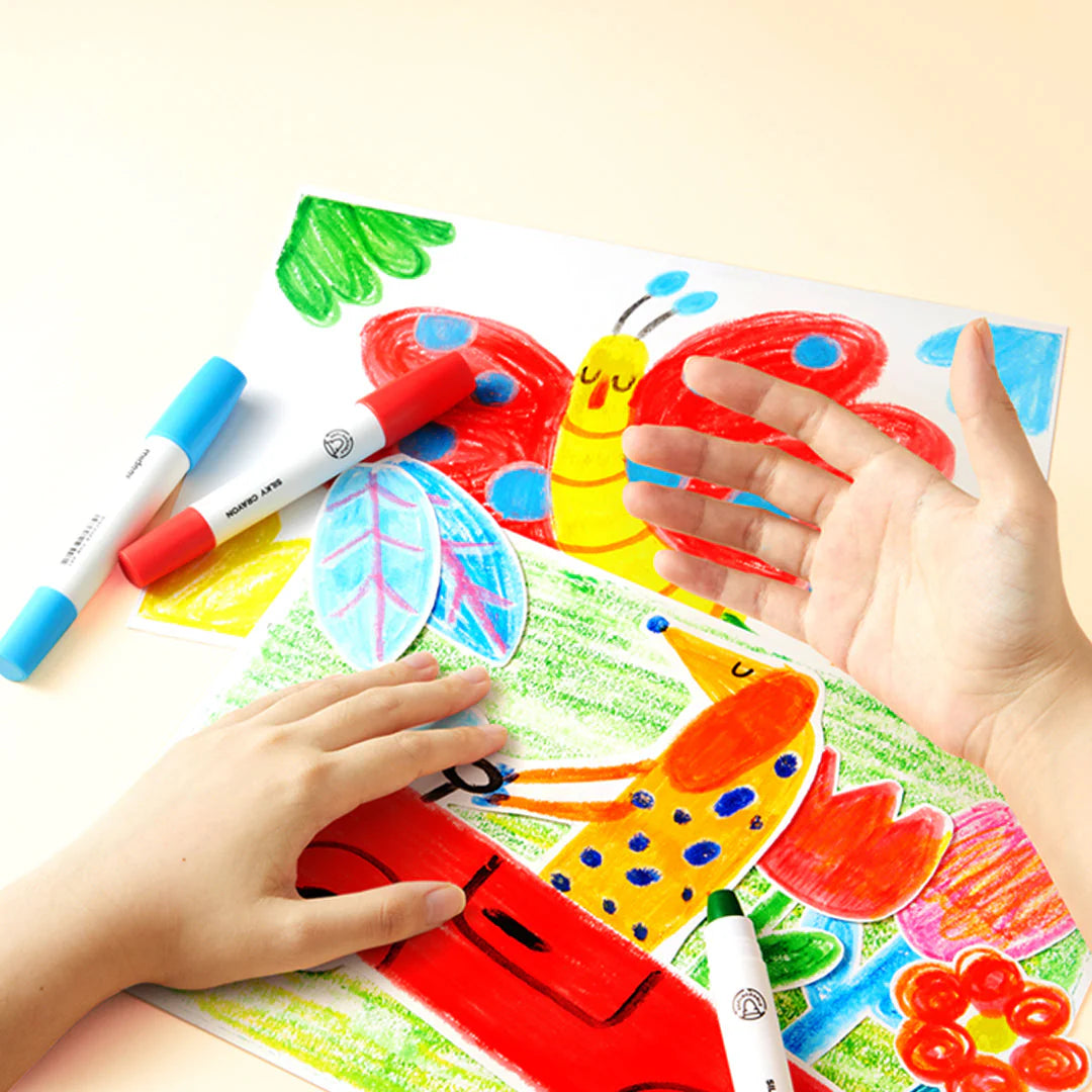 SILK CRAYONS - 12 COLORS
