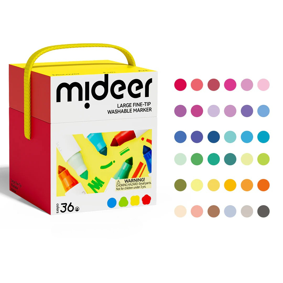 Large Fine-Tip Washable Marker 36 Colors