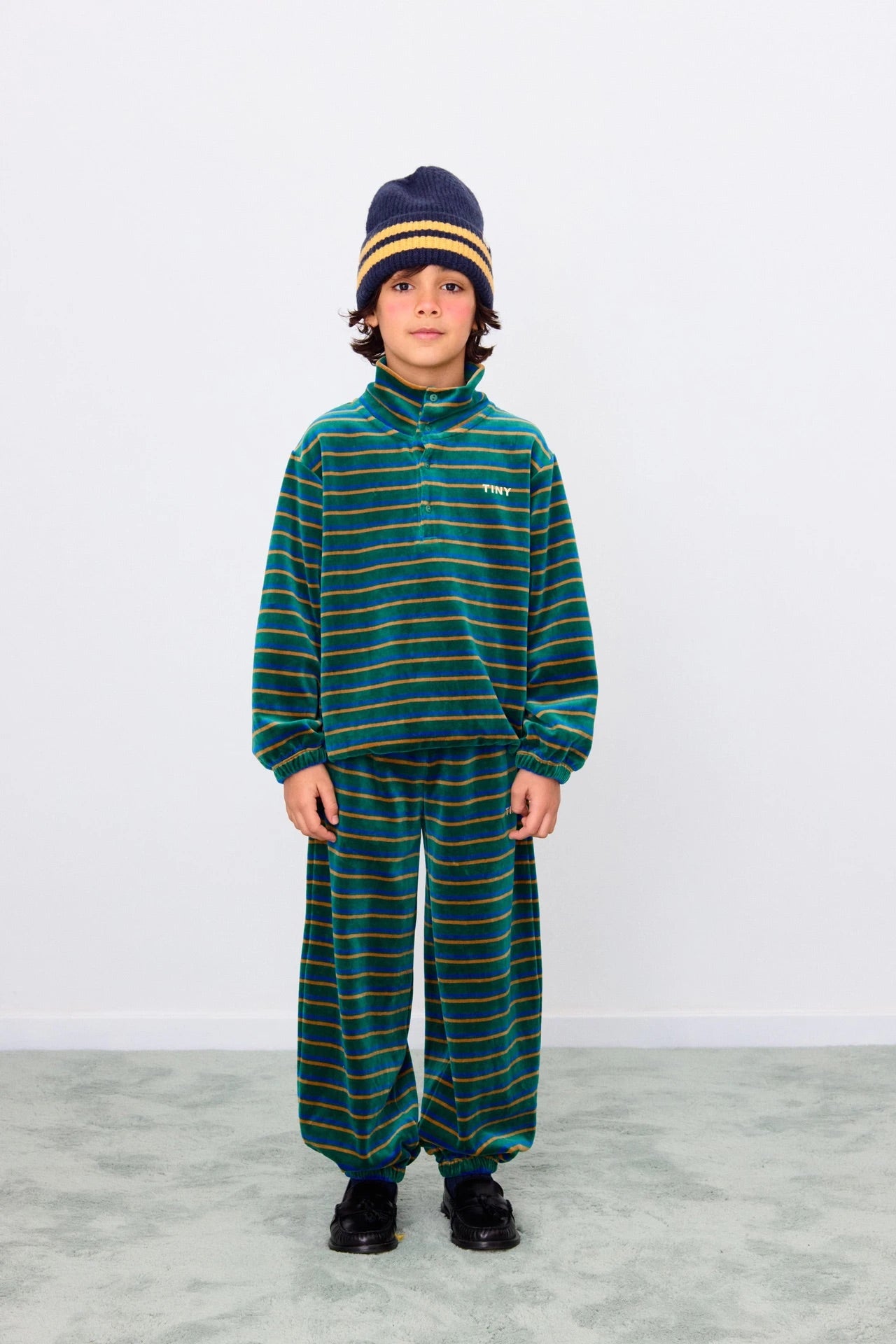 DUO STRIPES SWEATPANT - DARK GREEN