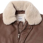 Yuki Leather Jacket Bear Cognac Leather