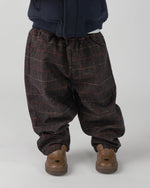 Elias Trousers Brown Blue Checked