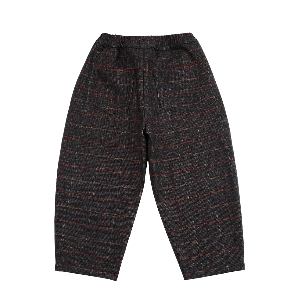 Elias Trousers Brown Blue Checked