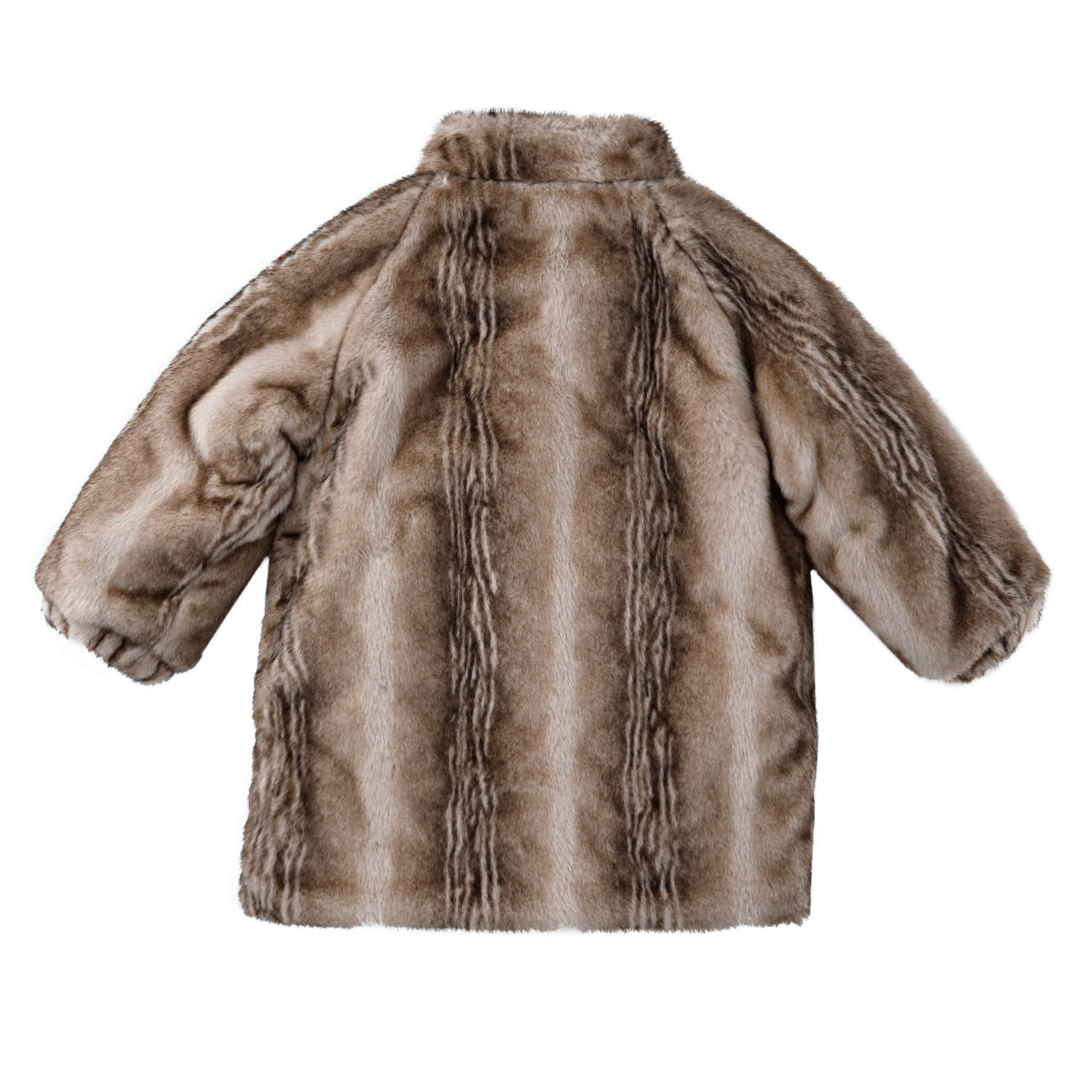 Mila Jacket Soft Taupe Striped Teddy