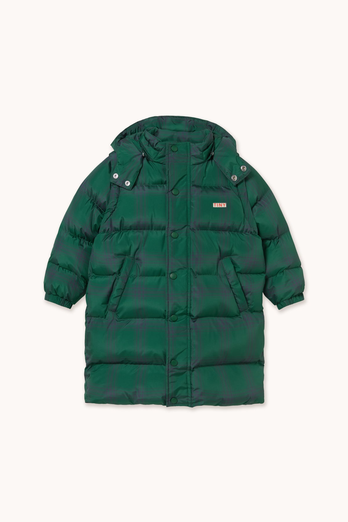 GREEN CHECK PADDED STRIUKĖ