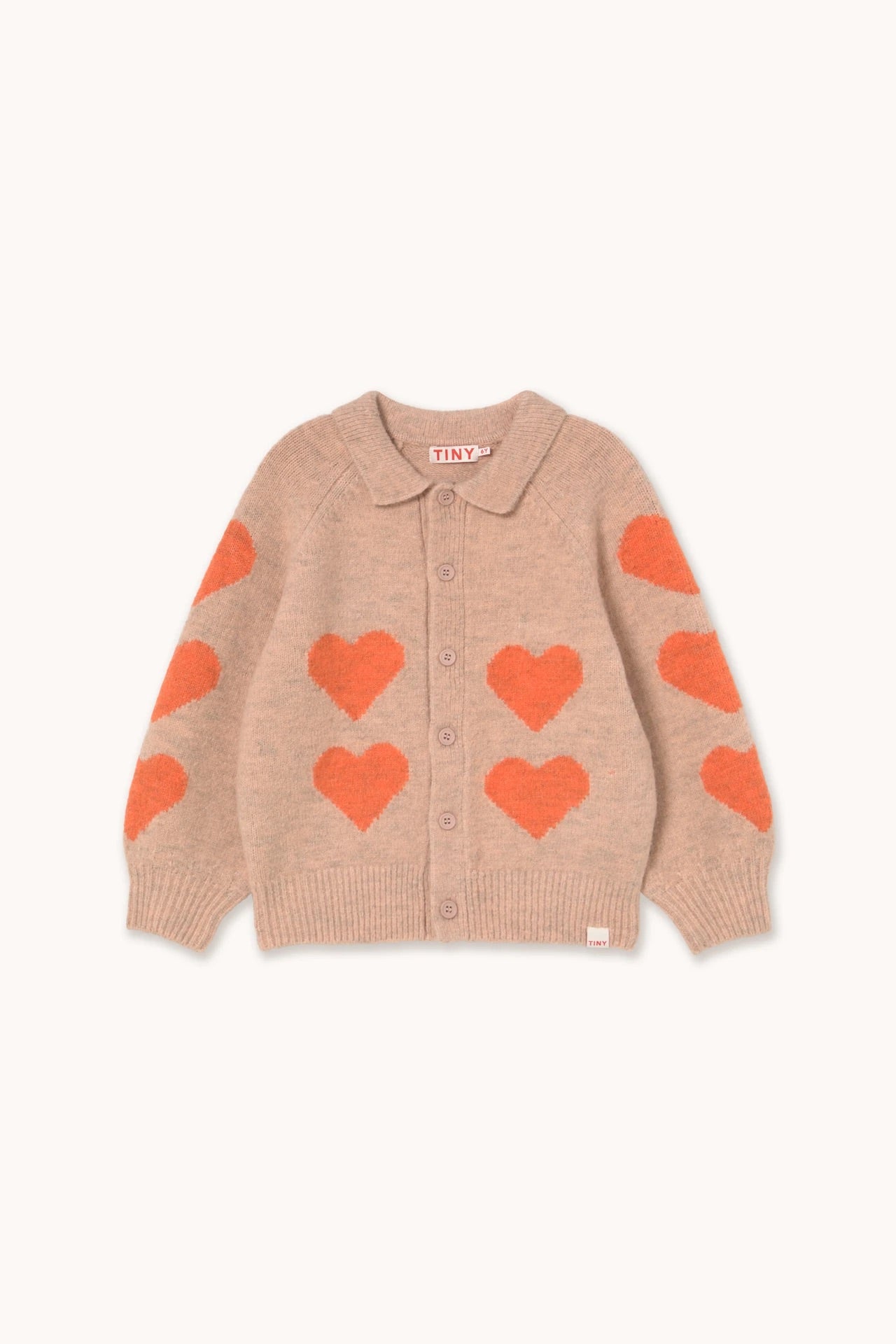 HEARTS CARDIGAN - WILD ROSE
