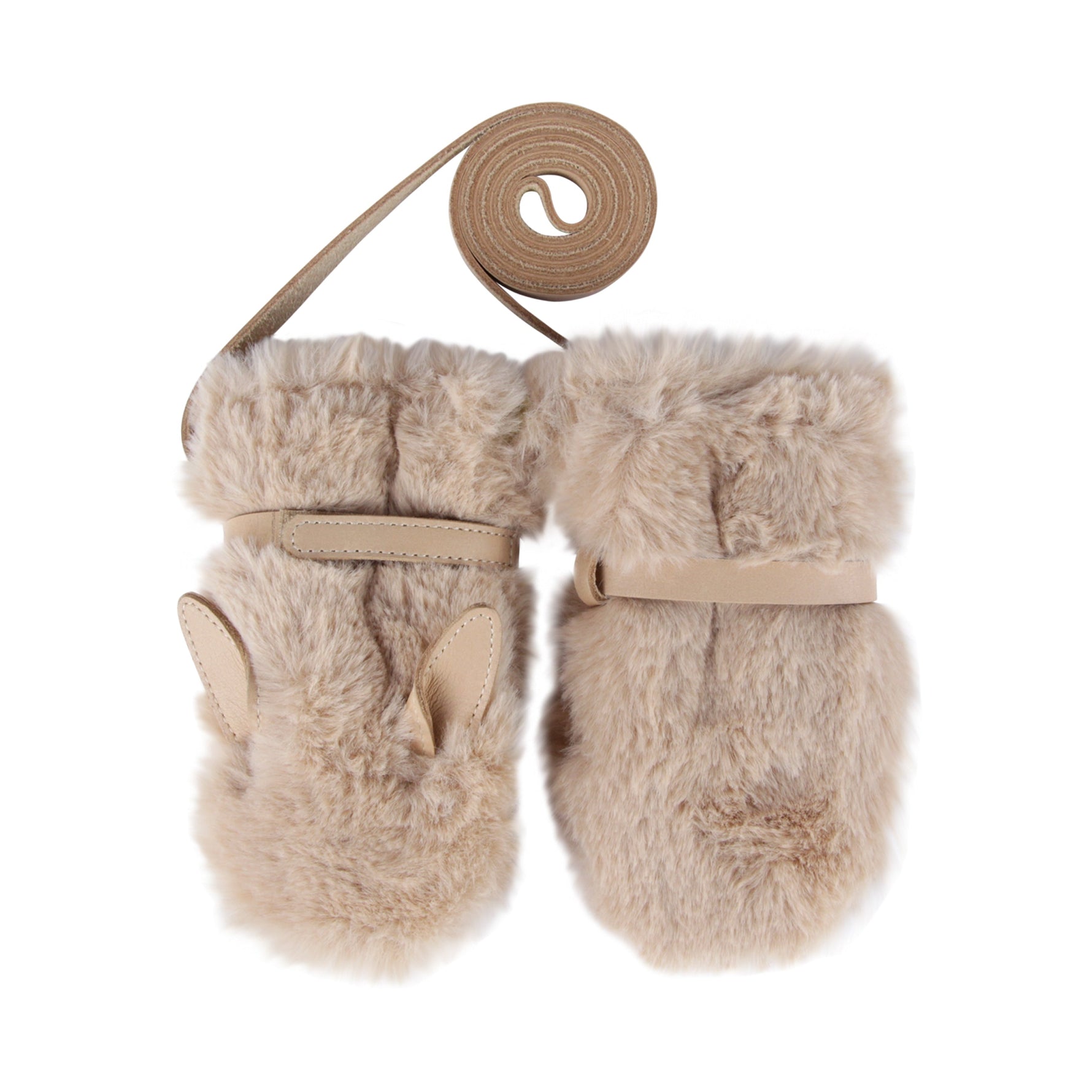 Richy Mittens Fluffy Bunny Warm Beige