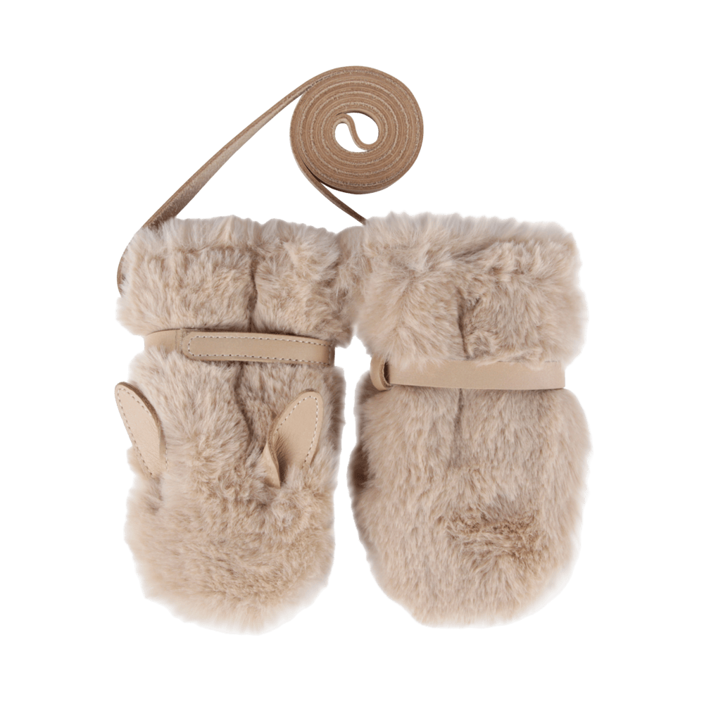Richy Mittens Fluffy Bunny Warm Beige