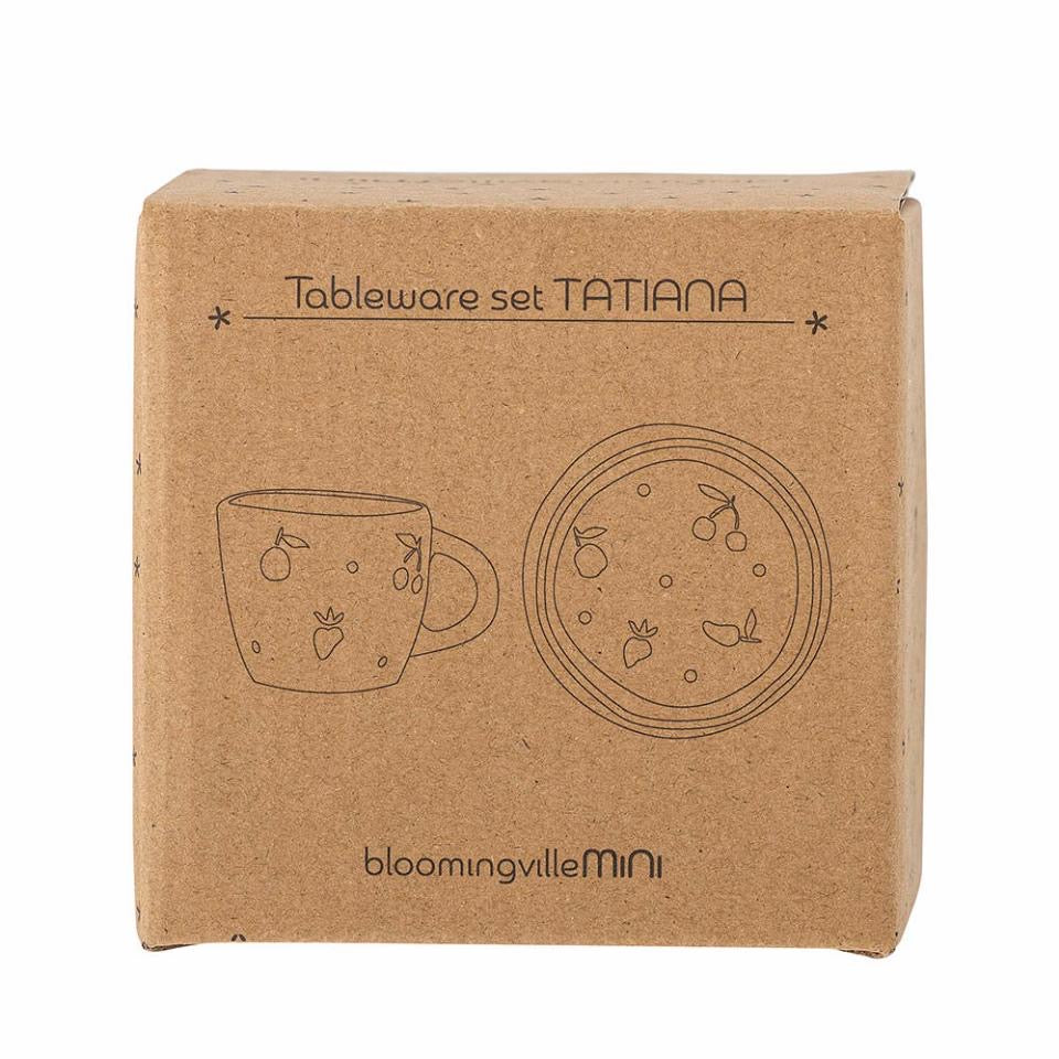 TATIANA TABLEWARE SET, NATURE, STONEWARE