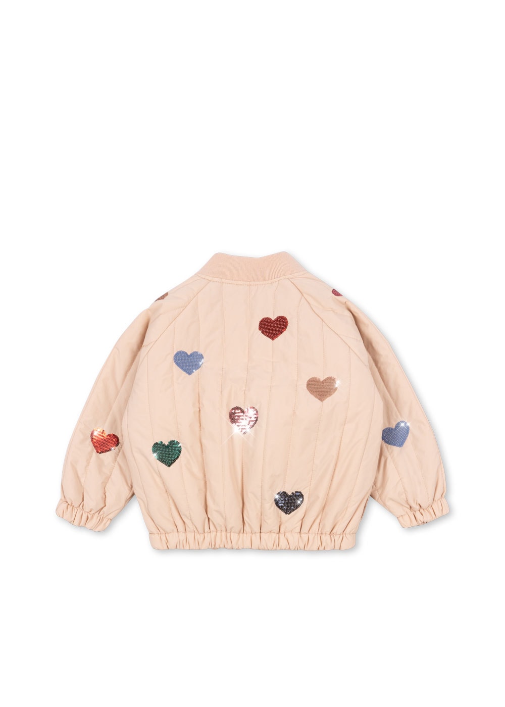 JUNO SEQUIN BOMBER JACKET CAMEO ROSE