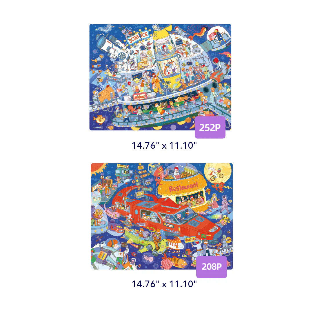 Level Up Puzzle Set - Level 7 Space Track