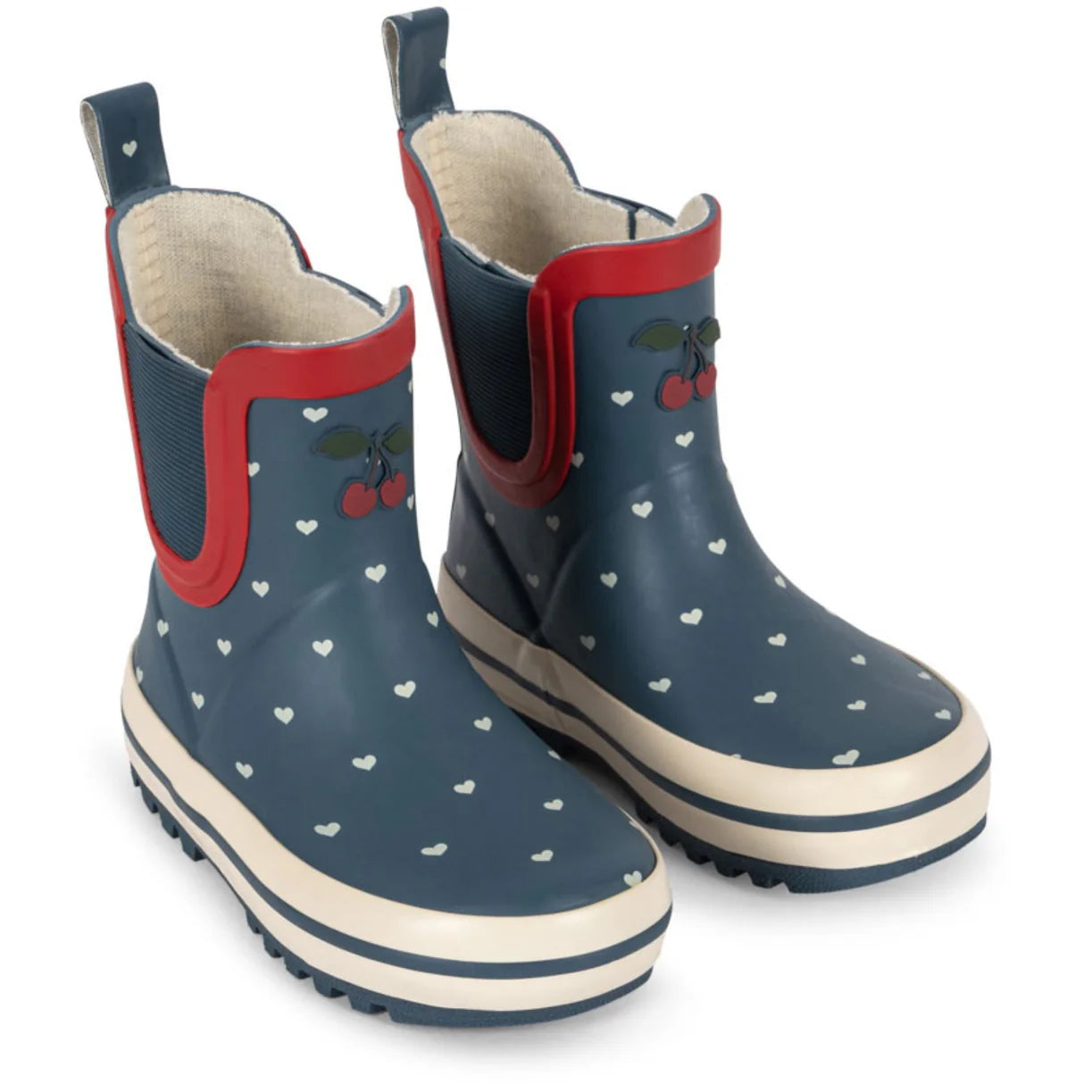 ROI PRINTED RAIN BOOT - HEART BLUES