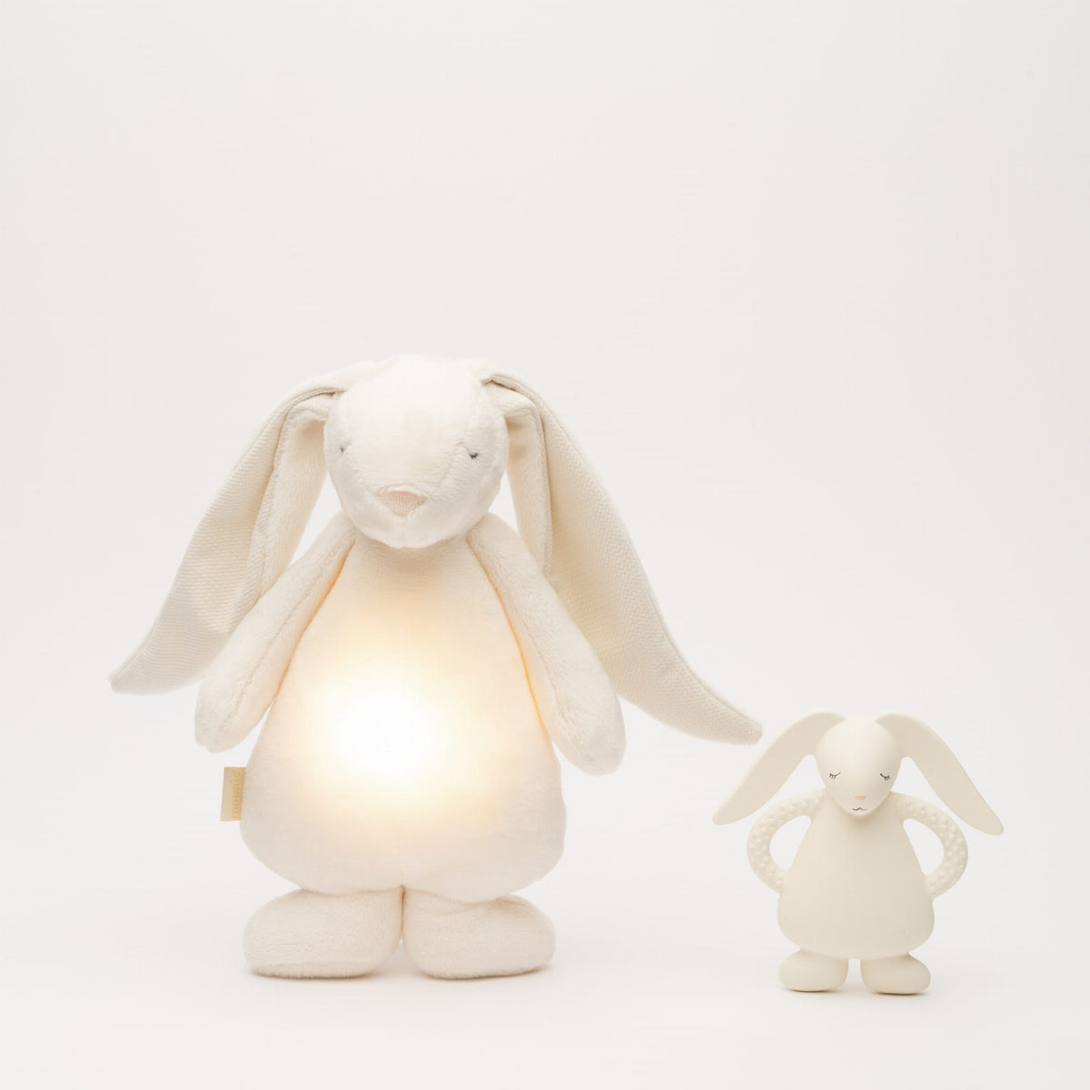 Moonie natural rubber teether Bunny Cream