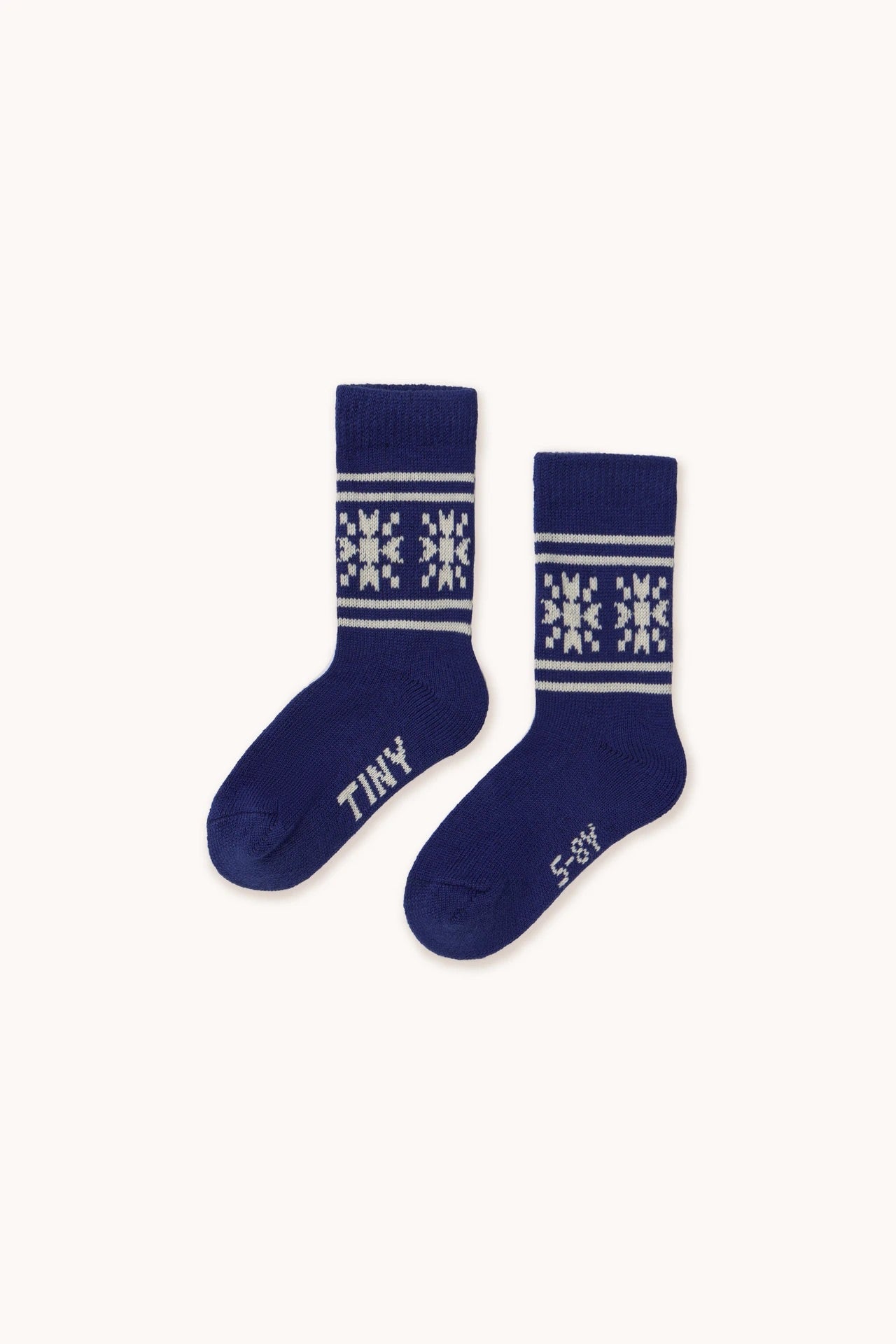 SNOW WOOL MEDIUM SOCKS - DARK BLUE