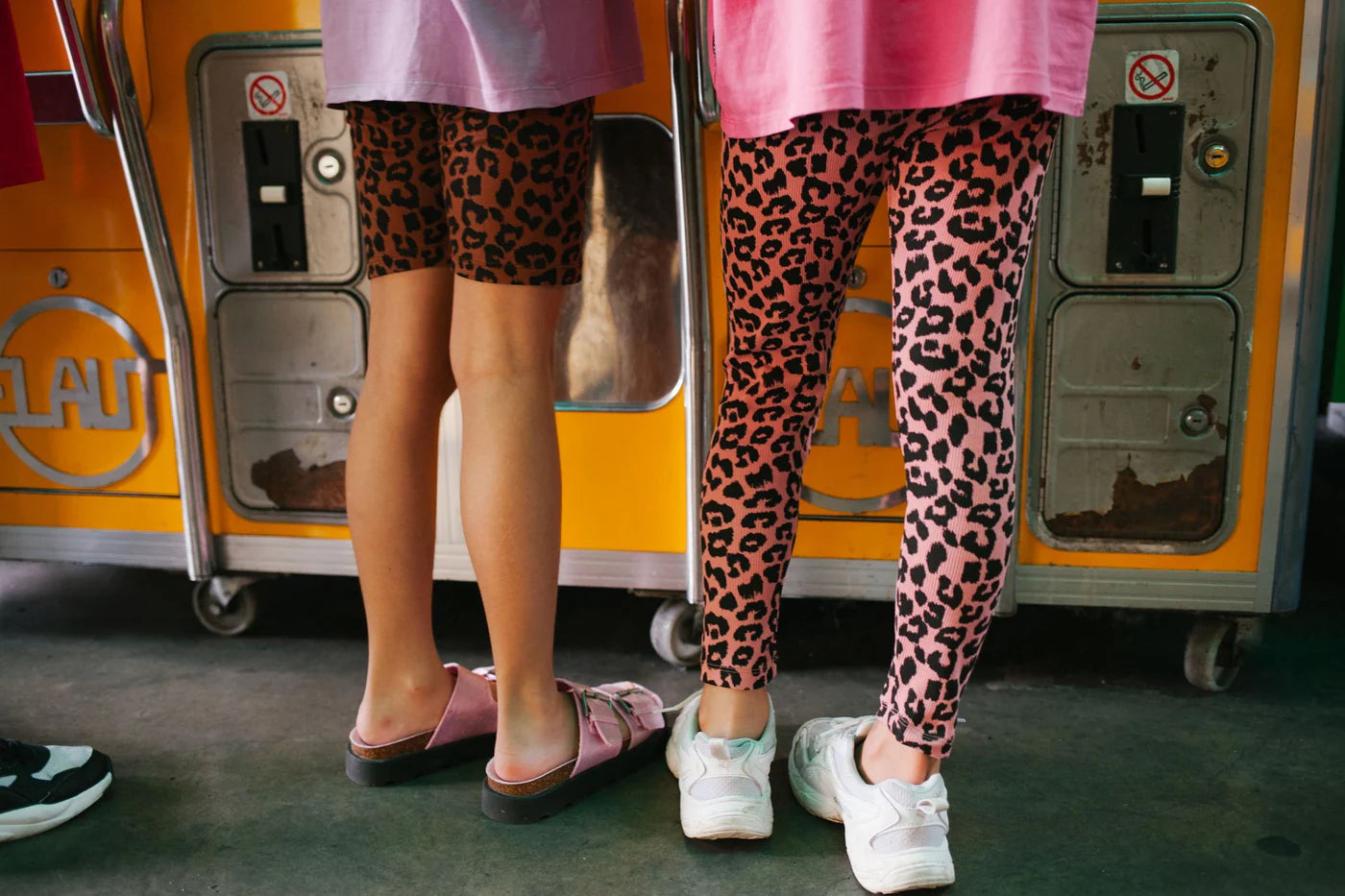 LEOPARD PANTS OLD ROSE