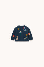 Winter Pond Cardigan Baby - Ink Blue