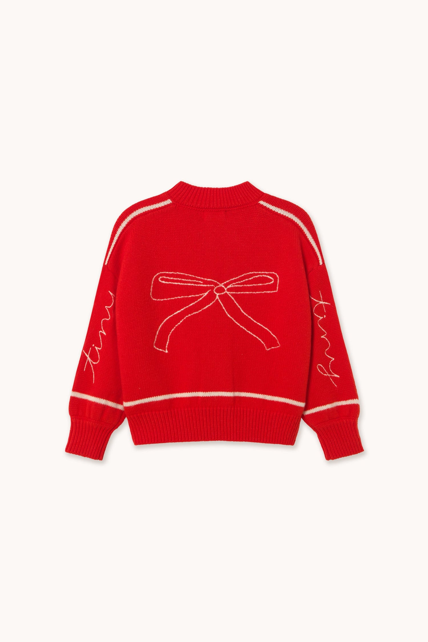 BOWS EMBROIDERY CARDIGAN