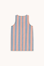 PINK STRIPES DENIM DRESS