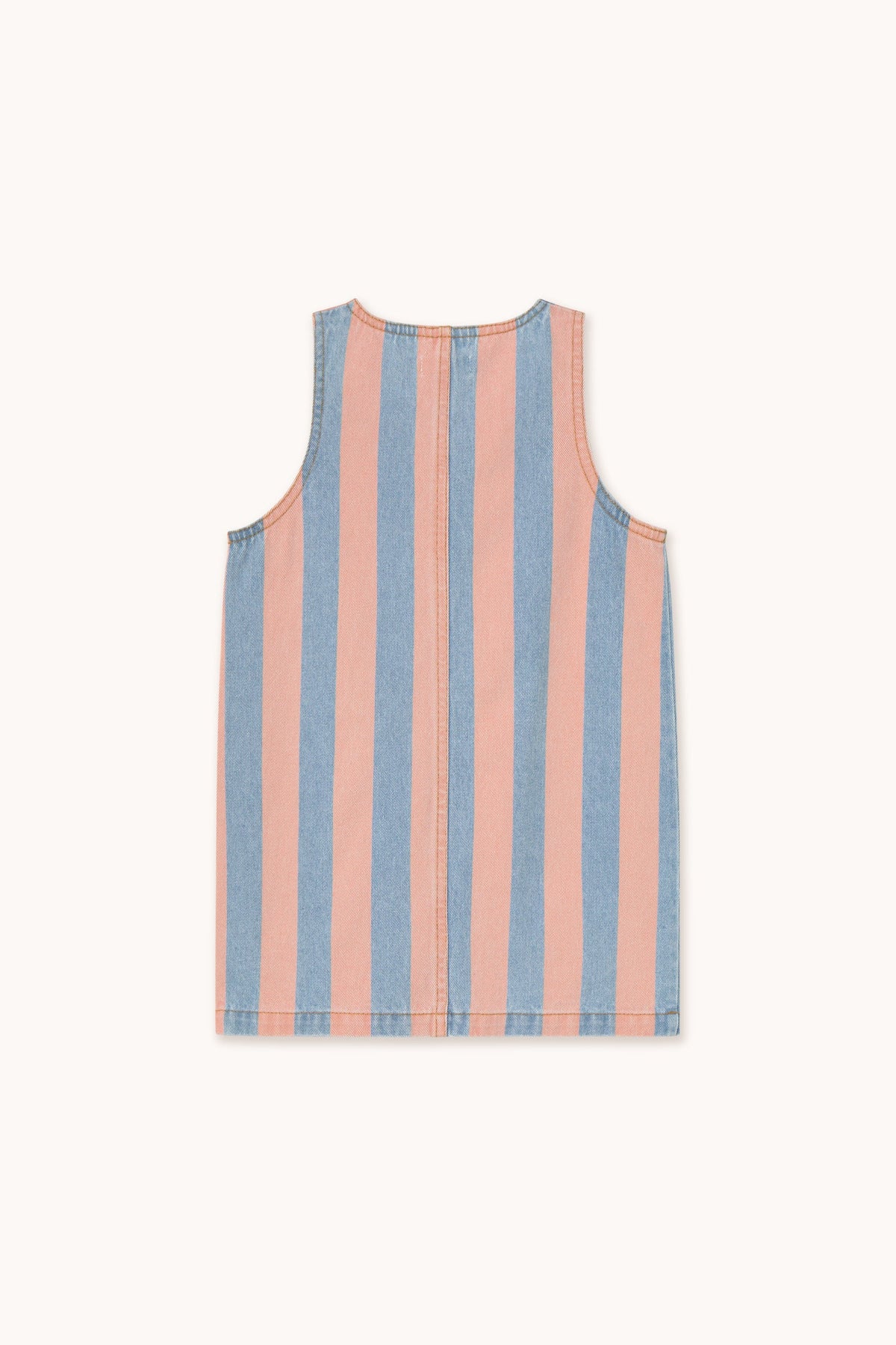 PINK STRIPES DENIM DRESS