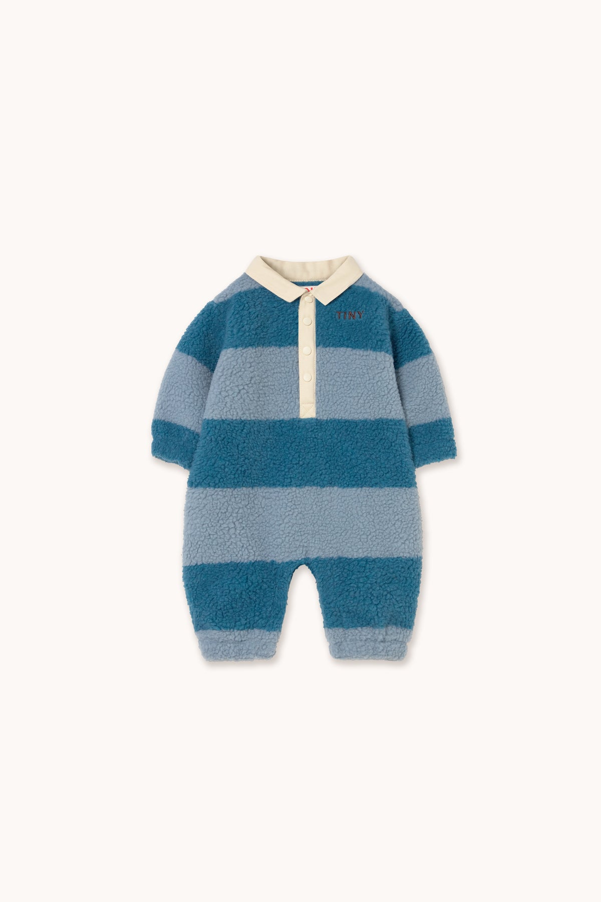 Blue Stripes Sherpa One-Piece