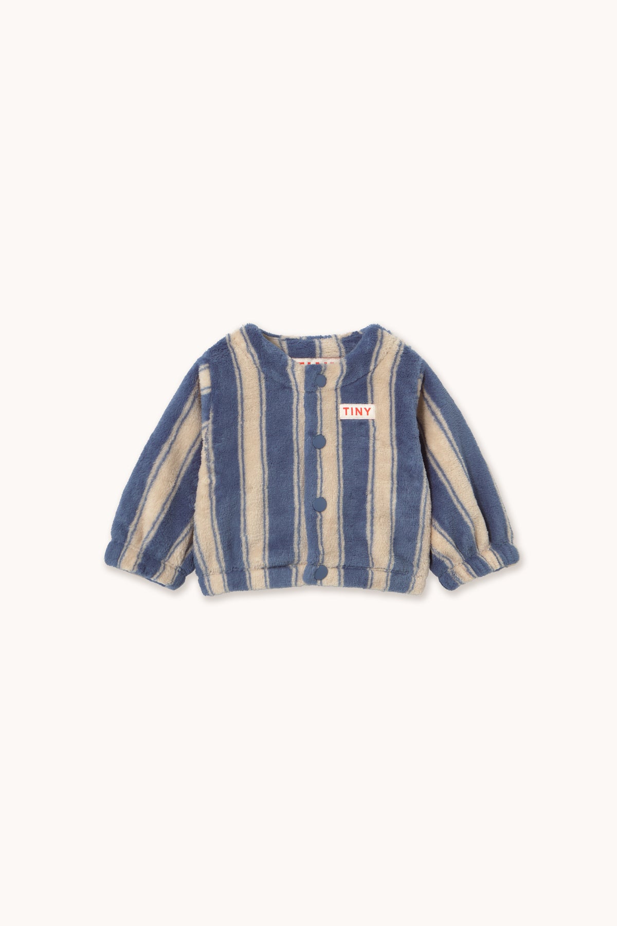 Blue Retro Stripes Baby Polar Jacket
