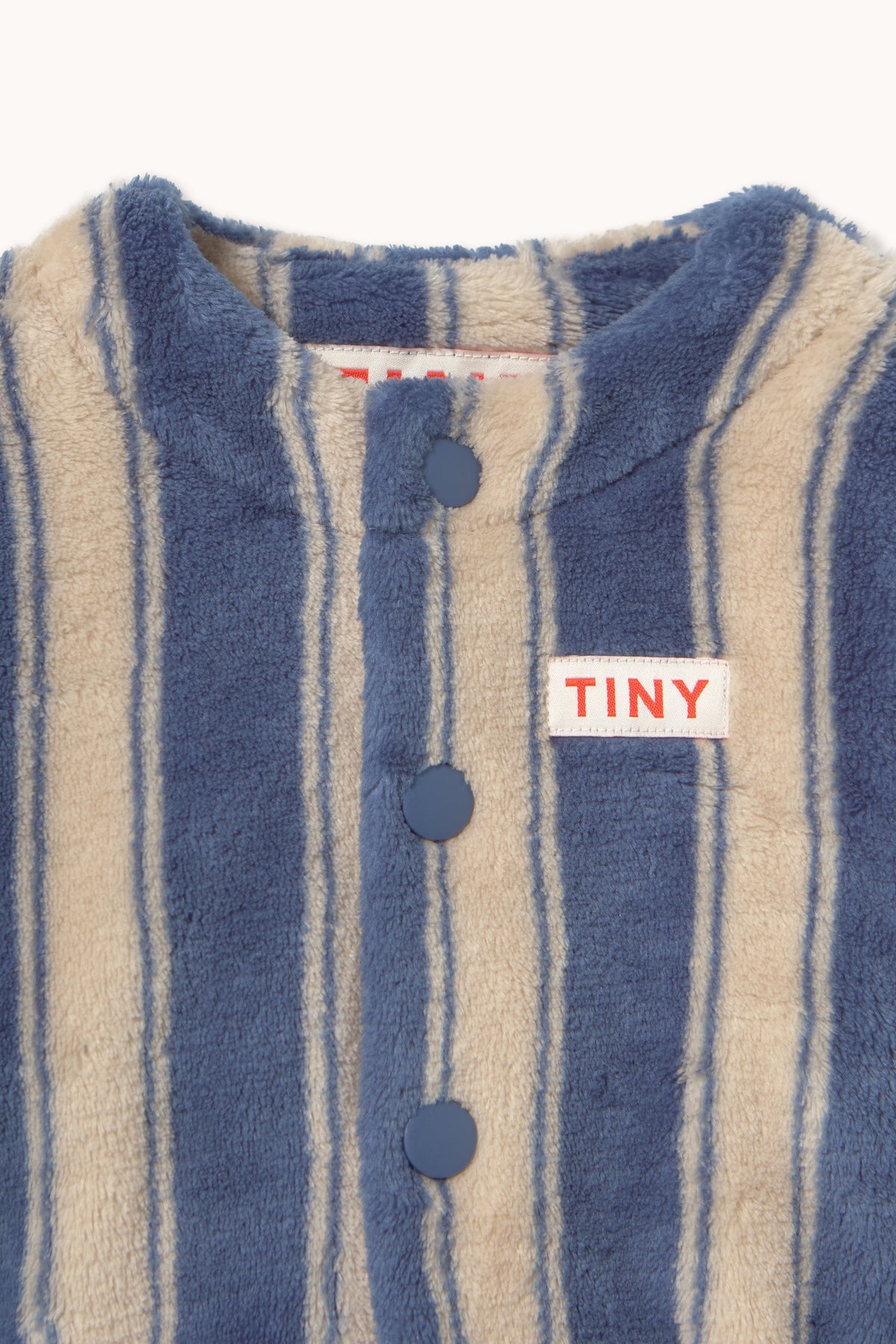 BLUE RETRO STRIPES BABY POLAR JACKET
