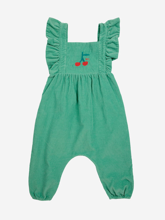 BABY CHERRY MICRO CORDUROY OVERALL