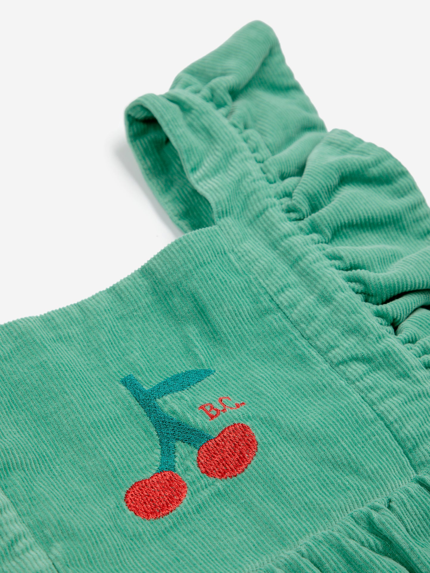 BABY CHERRY MICRO CORDUROY OVERALL